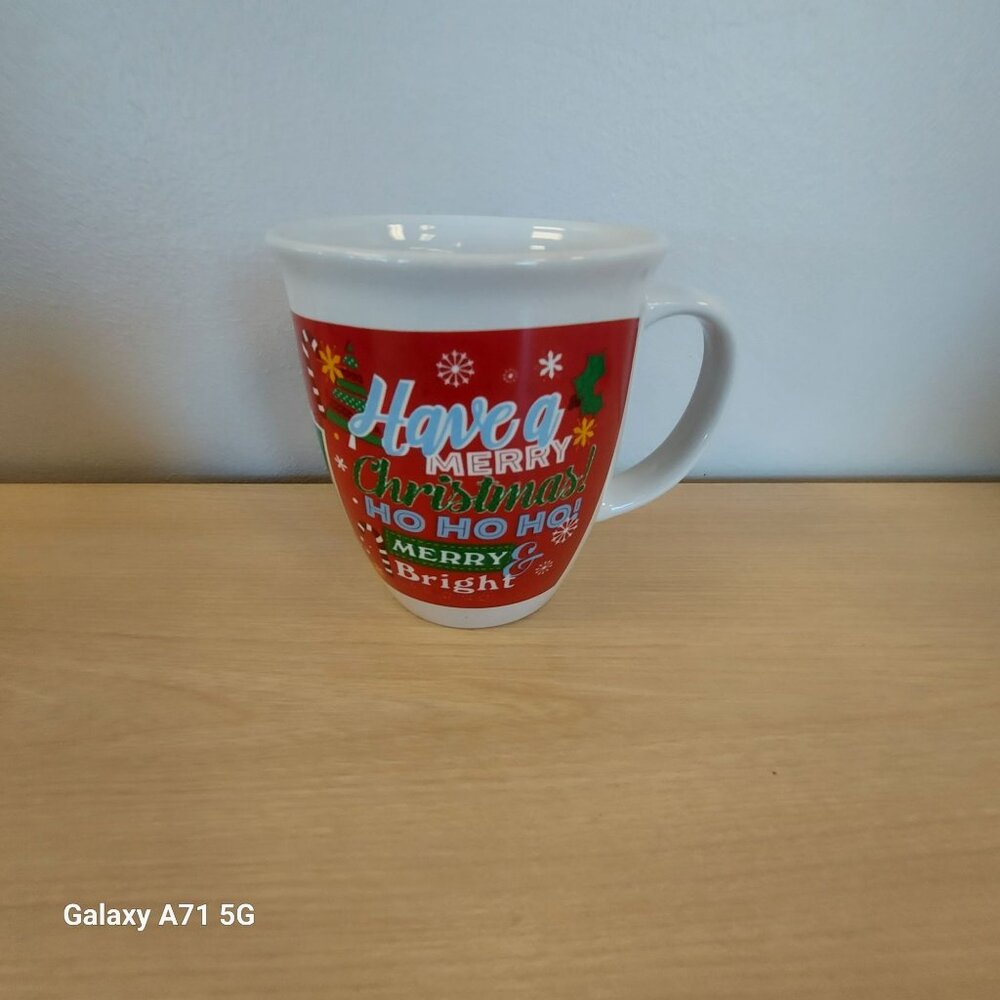 Have A Merry Christmas Ho Ho Ho Merry Bright Mug Cup Coffee Tea Latte Espresso N